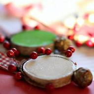 Round Birch Wood Ornaments